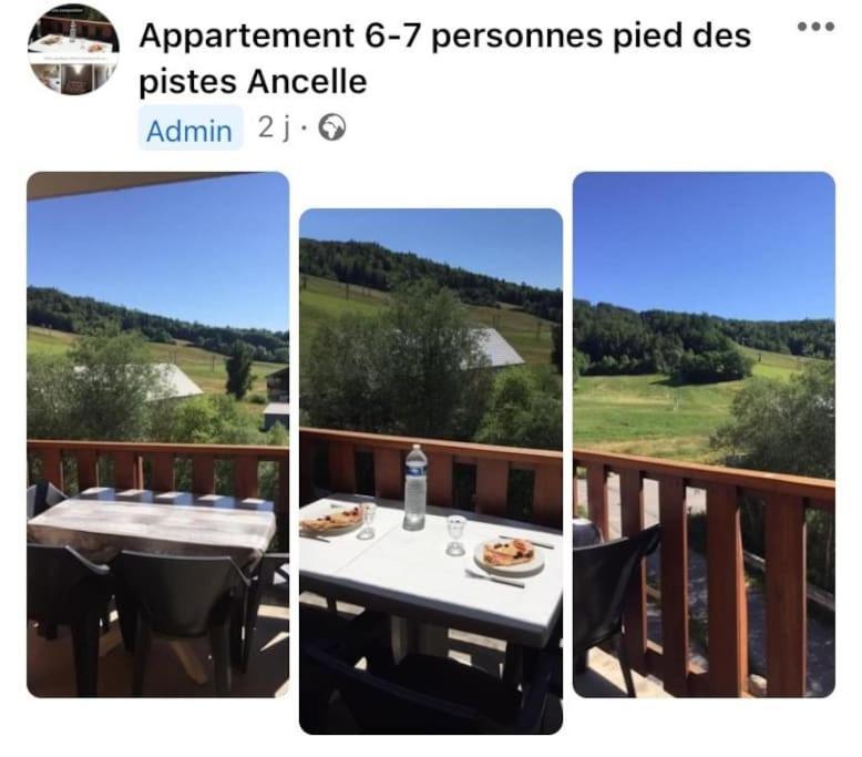 Appart Tres Ensoleille 5-6 Pers Au Pied Des Pistes Ancelle Exteriér fotografie